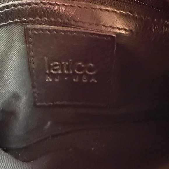 latico Black Leather Crossbody with Woven Accent and Patterned Strap - Picture 4 of 4